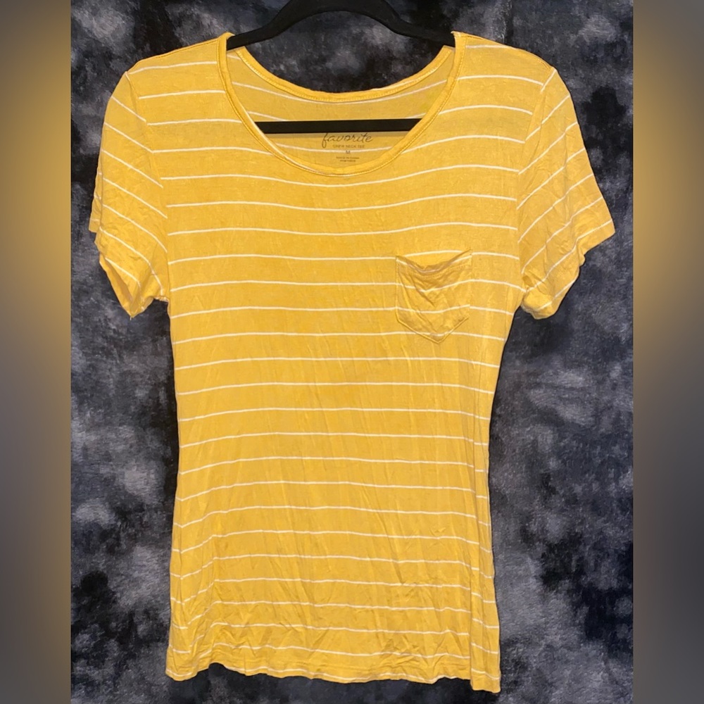 Yellow with White stripped shirt $5 bundle deal